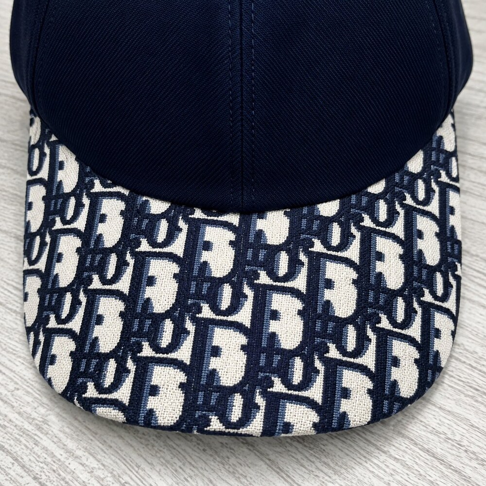 Dior Navy Jacquard Baseball Cap - Picture 6 of 6
